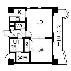 福岡市南区向野マンション 間取り図画像