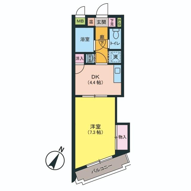 福岡市博多区東比恵マンション 間取り図画像