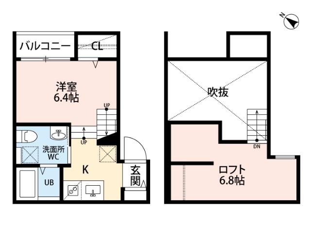 福岡市博多区堅粕アパート 間取り図画像