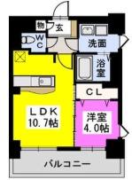 福岡市西区愛宕マンション 間取り図画像