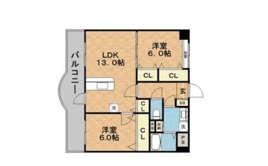 福岡市博多区那珂マンション 間取り図画像