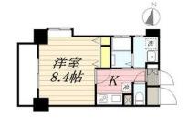 福岡市早良区西新マンション 間取り図画像