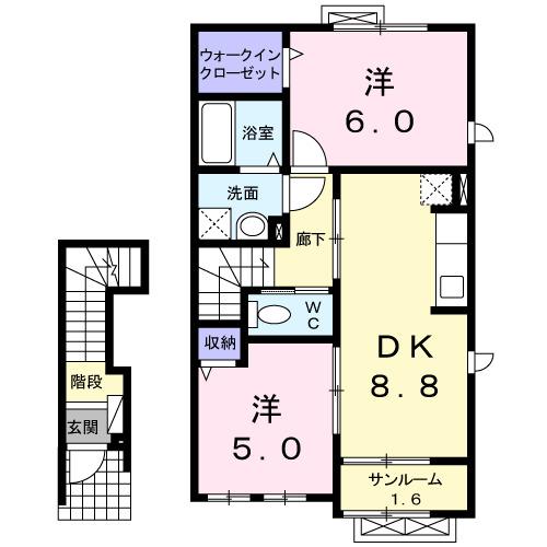 サクラヒルズ　Ⅱ（202） 間取り図画像