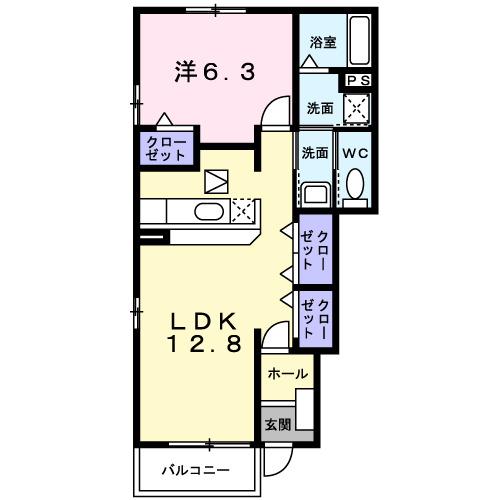 サン・パール　Ⅰ（101） 間取り図画像