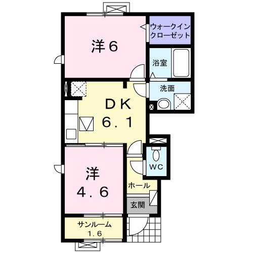 ボアメゾン　２（101） 間取り図画像