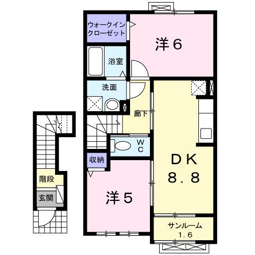 アルド−ル（202） 間取り図画像