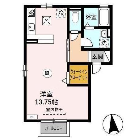 プラム　A棟（101） 間取り図画像
