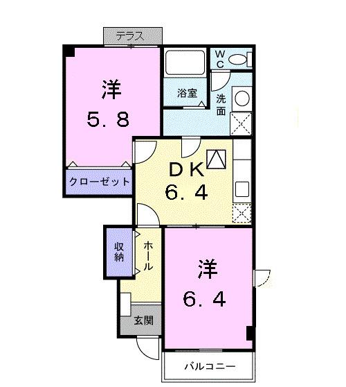 グランツⅡ（104） 間取り図画像