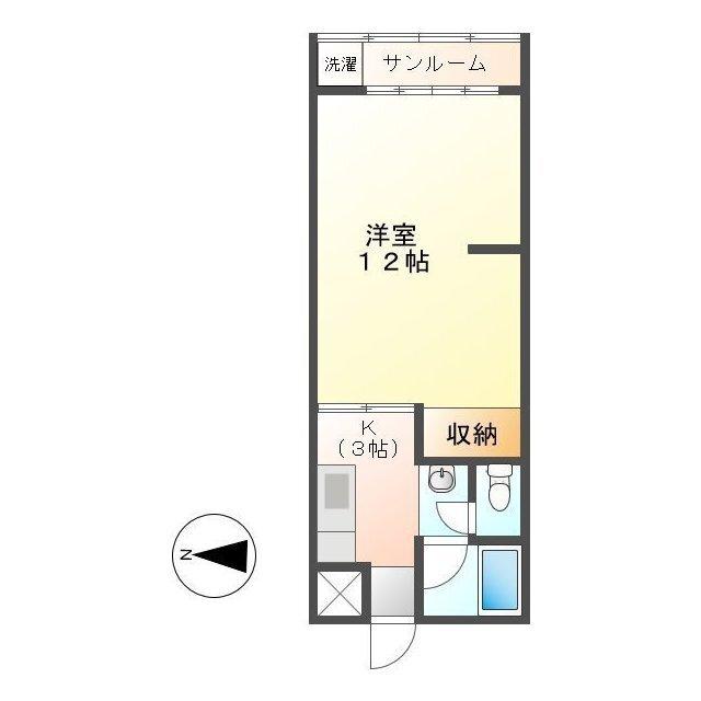 ウエストバレイハイツ（207） 間取り図画像