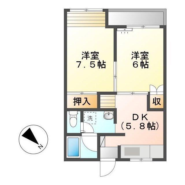 ドリームパレスＡ（105） 間取り図画像