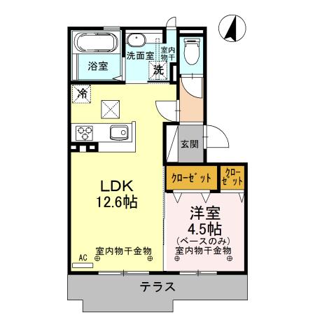 グランピソ加賀（102） 間取り図画像