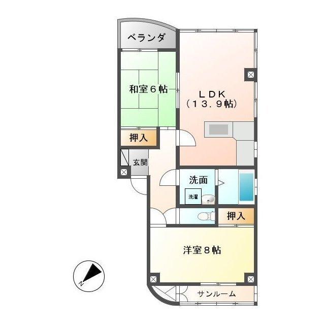 メゾンときわ（202） 間取り図画像