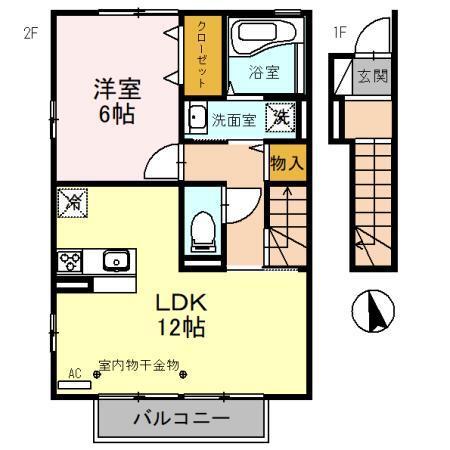 マニフィーク　ハート（205） 間取り図画像