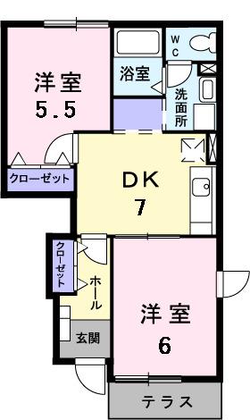 ＨＯＴ　ＳＰＲＩＮＧ（103） 間取り図画像