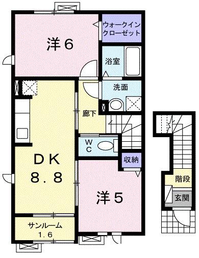 レ・セーナ（201） 間取り図画像