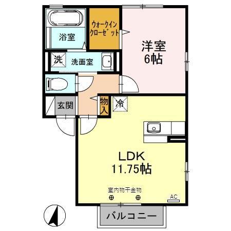 ジュスティス（202） 間取り図画像