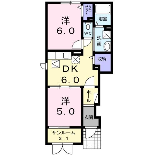 Ｃｌａｉｒ（クレール）（101） 間取り図画像