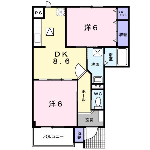 ＥＳＳＥＸ　ＨＯＵＳＥ（102） 間取り図画像