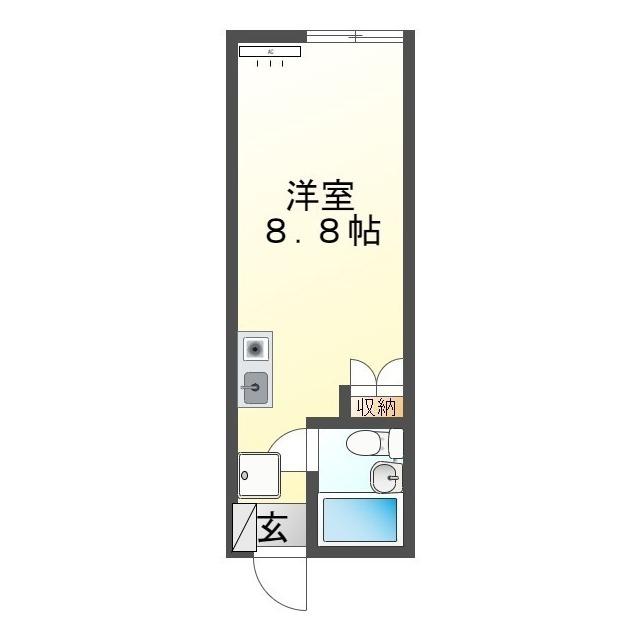 シャトルヤマシタ（203） 間取り図画像