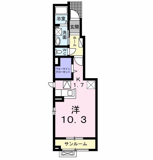 エクラ　ツー（103） 間取り図画像