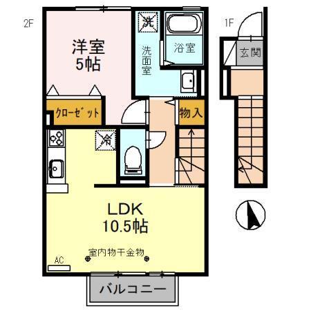 マニフィーク　ハート（202） 間取り図画像