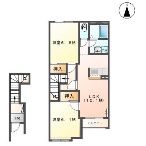 クレシア 間取り図画像
