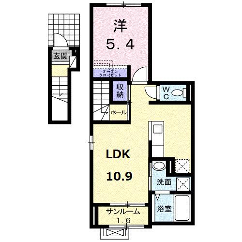 レ・セーナⅡ（204） 間取り図画像