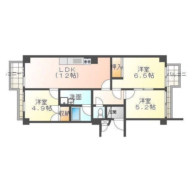 白山マンション（310） 間取り図画像