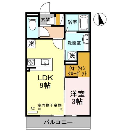 プレジデンス沖町（303） 間取り図画像