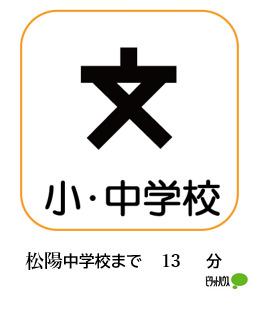 小松市立松陽中学校：786m