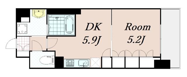 ソルレヴェンテ堀川高辻 間取り図画像