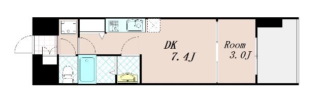 プレサンス京都東寺（502） 間取り図画像