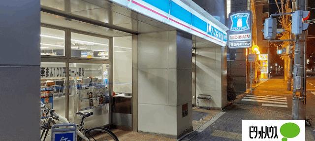 ローソン四条千本店：118m