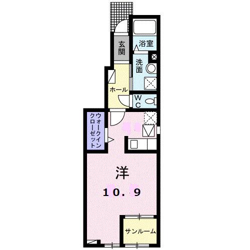 ボンヌール　Ⅰ（101） 間取り図画像