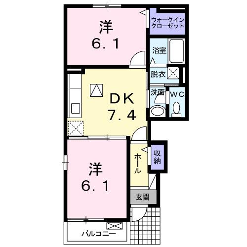 ヴィラ・コスモ（101） 間取り図画像