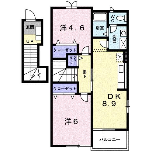 サウス・ソレイユ　Ｂ（201） 間取り図画像