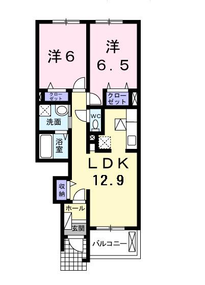 メゾン　ド　プロバンス　Ｃ（102） 間取り図画像