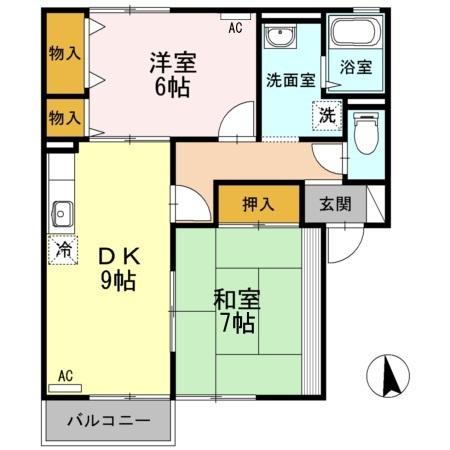サンガーデン（102） 間取り図画像