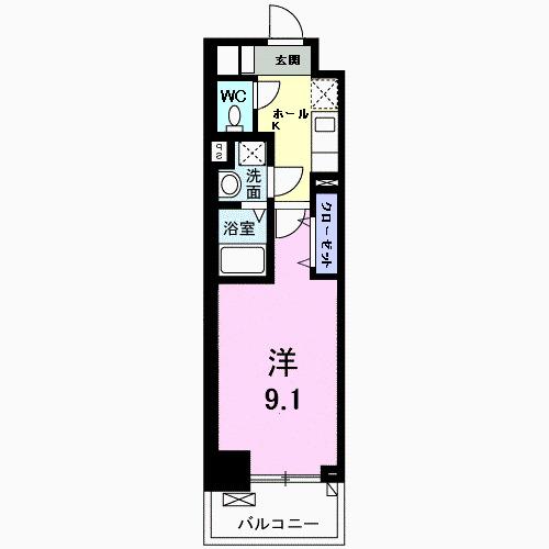 ＦＬレジデンス１（204） 間取り図画像