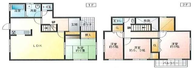 季美の森東1丁目1480 間取り図画像
