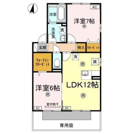 グラン･リーオ　D棟（D101） 間取り図画像