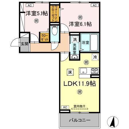 ハーベストＣＫ（101） 間取り図画像