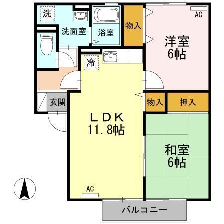 ファミール千鳥ヶ浜（205） 間取り図画像