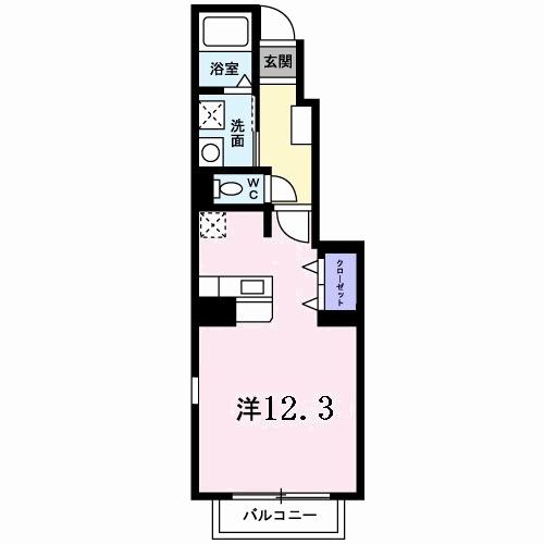 ヴィヴァーチェ　春日野　Ｂ（103） 間取り図画像