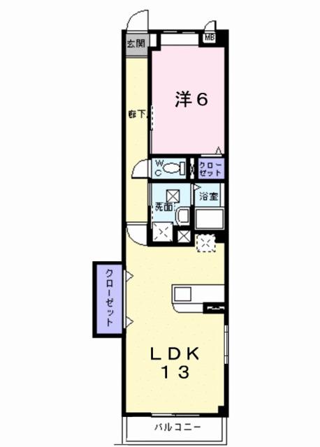 レーヴ（201） 間取り図画像
