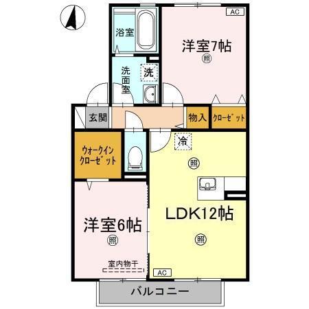 グラン･リーオ　D棟（D203） 間取り図画像