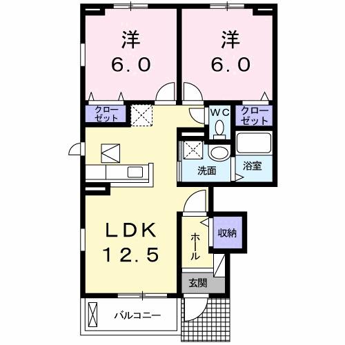 パーク　アクシスオスト　Ａ（101） 間取り図画像