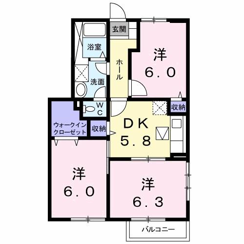ミレニアムＳ　Ⅱ（101） 間取り図画像