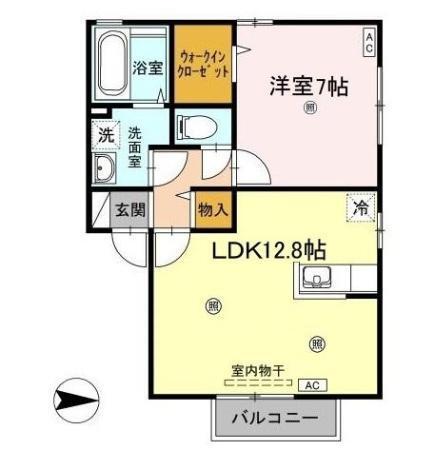 グランシャリオ　E棟（202） 間取り図画像