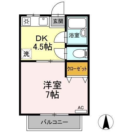 プレジール南昭和（205） 間取り図画像